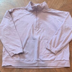 Marc New York Light Purple Zip-Up Sweater